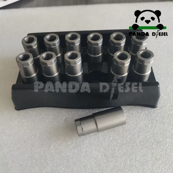 Гайка сопла пьезофорсунки Bosch Common Rail 42 для дизельной форсунки 0445117084, размер 18.9x46.9xM17x0.75, заводская